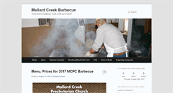 Desktop Screenshot of mallardcreekbbq.com