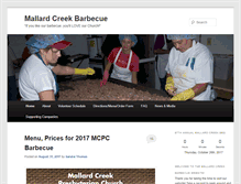 Tablet Screenshot of mallardcreekbbq.com